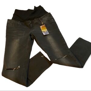 Convertible Maternity Jeans Skinny Forever Fit by Reform Jeans NWT Black Size 10